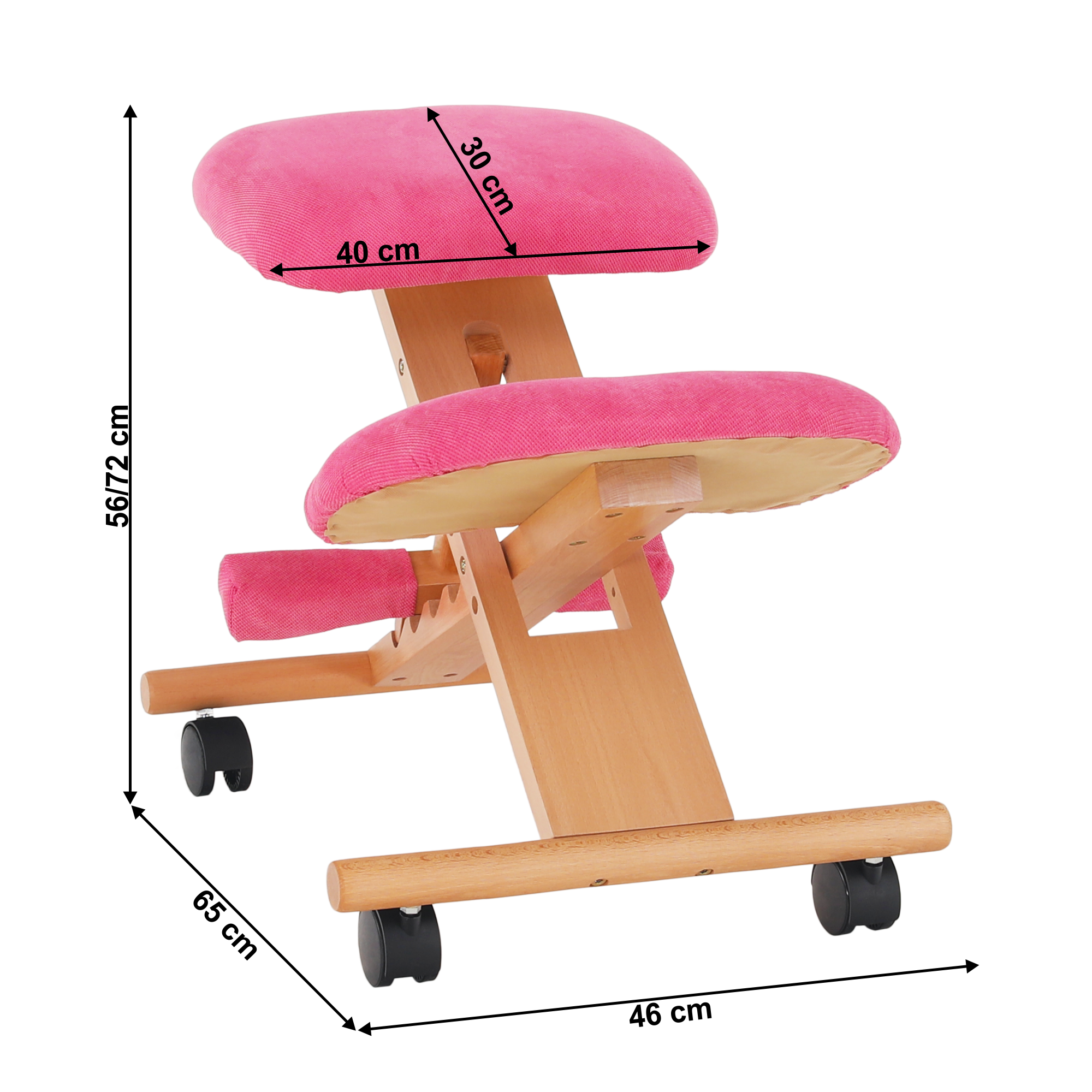 Scaun ergonomic tapitat GROCO, vedere 10