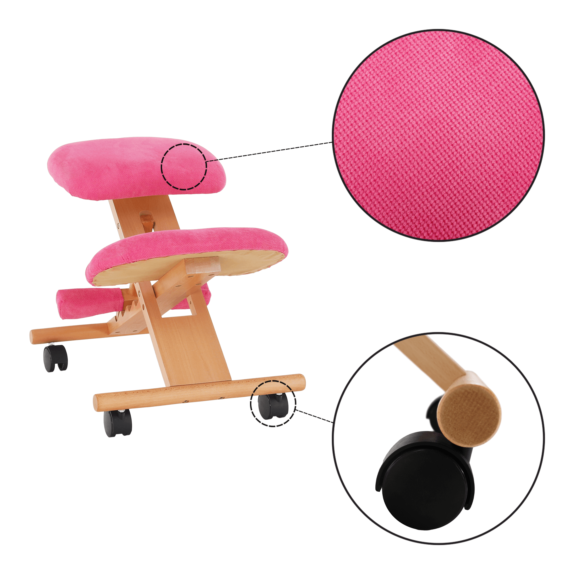 Scaun ergonomic tapitat GROCO, vedere 11