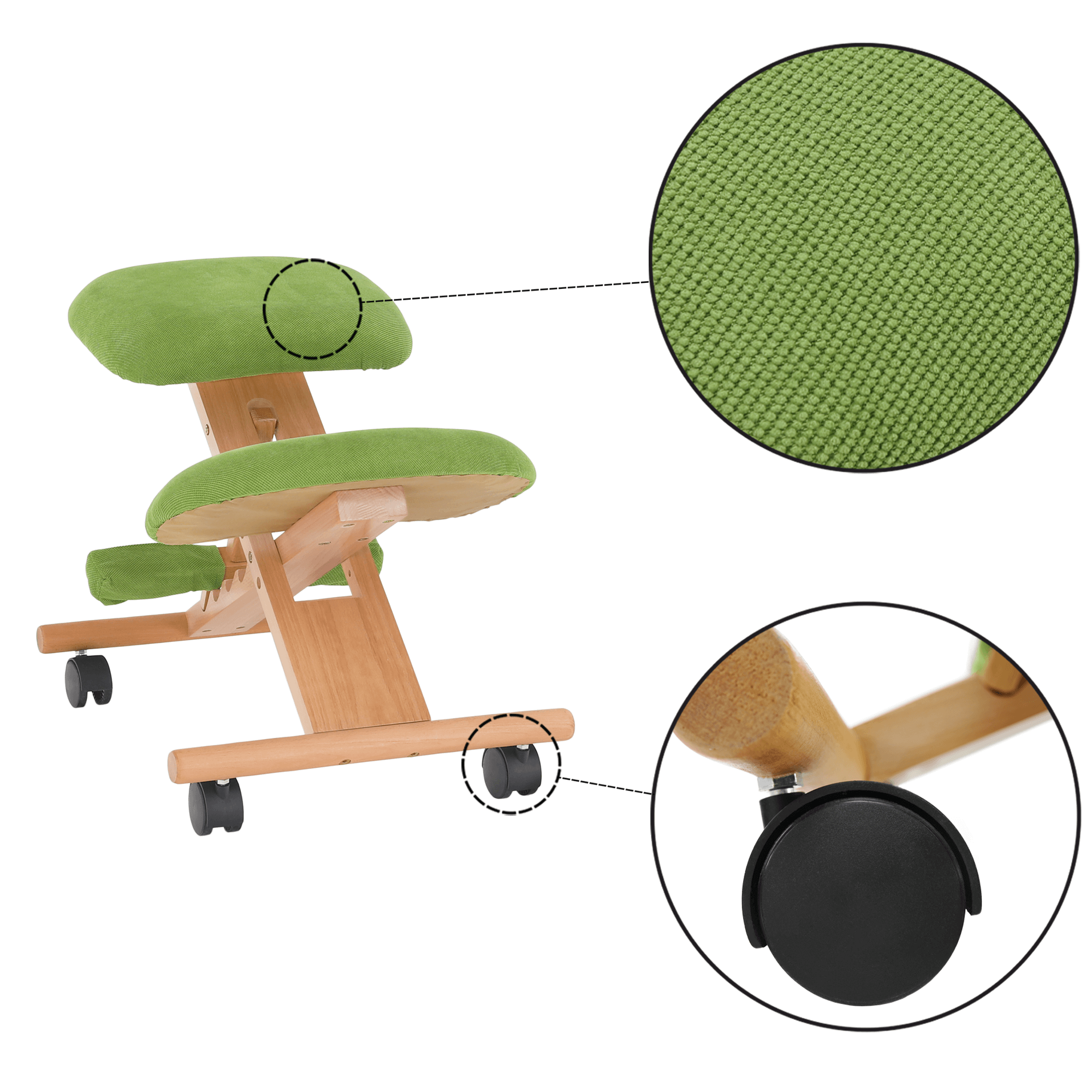 Scaun ergonomic tapitat GROCO, vedere 8
