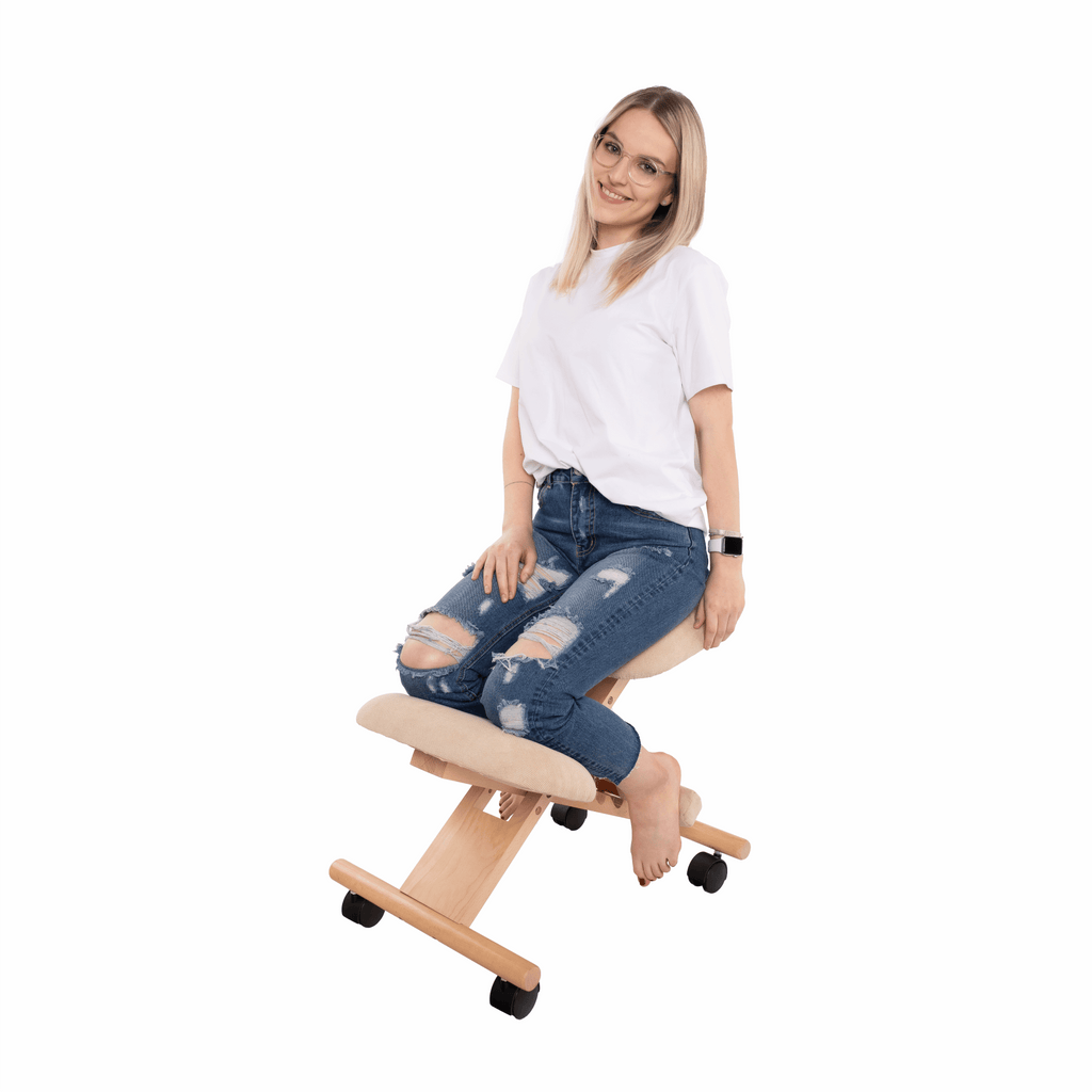 Scaun ergonomic tapitat GROCO, vedere 4