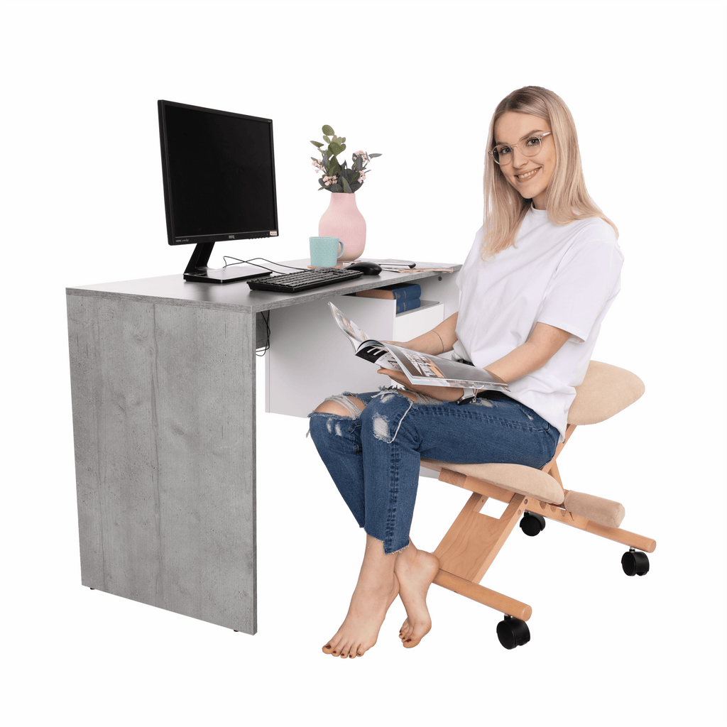 Scaun ergonomic tapitat GROCO, vedere 2