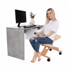 Scaun ergonomic tapitat GROCO, vedere 2