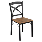 Set dining HAIM, stejar inchis / negru