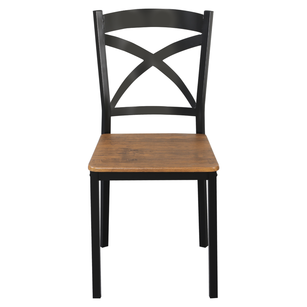Set dining HAIM, stejar inchis / negru