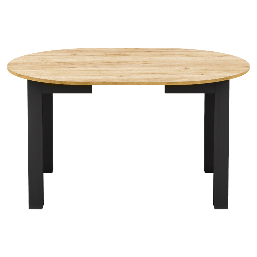 Masa dining HARRY, stejar kraft auriu / negru
