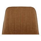 Scaun HAZAL, maro camel / negru