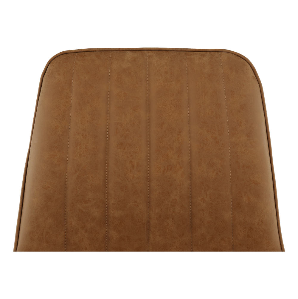 Scaun HAZAL, maro camel / negru
