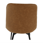 Scaun HAZAL, maro camel / negru