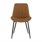 Scaun HAZAL, maro camel / negru