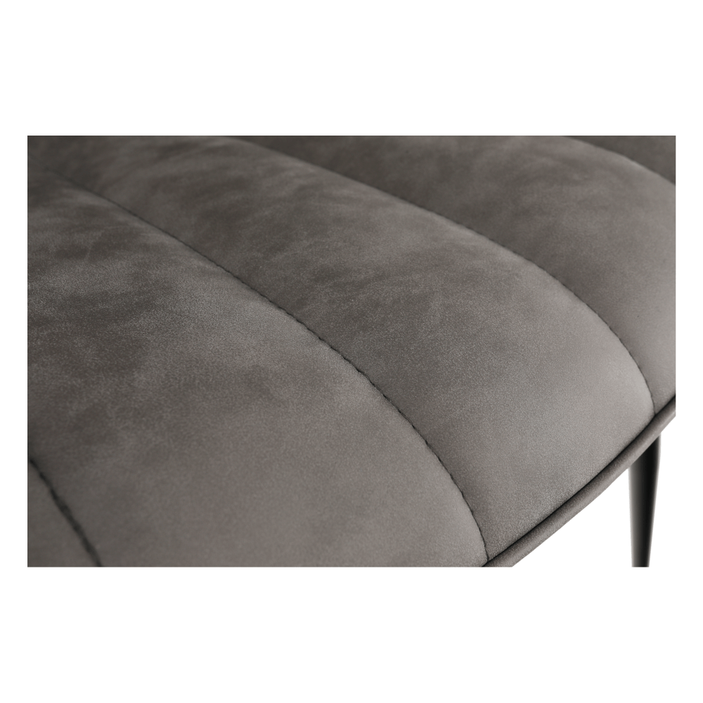 Scaun HAZAL, gri deschis / negru