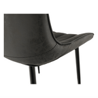 Scaun HAZAL, gri inchis / negru