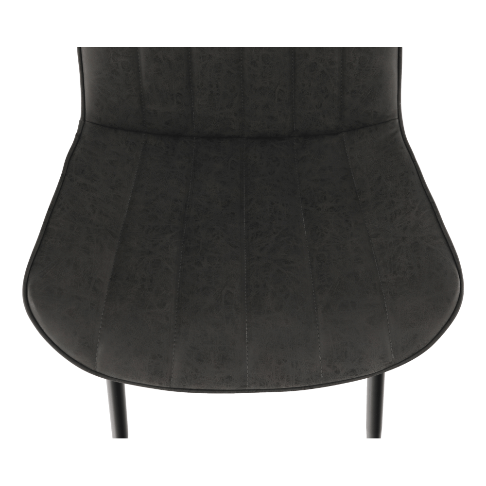 Scaun HAZAL, gri inchis / negru