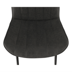Scaun HAZAL, gri inchis / negru