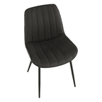 Scaun HAZAL, gri inchis / negru
