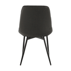 Scaun HAZAL, gri inchis / negru
