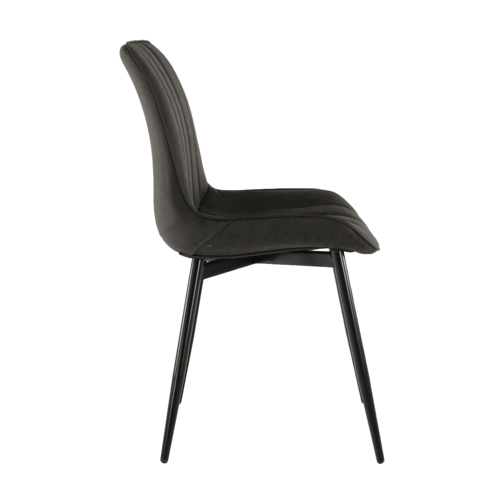 Scaun HAZAL, gri inchis / negru