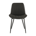 Scaun HAZAL, gri inchis / negru
