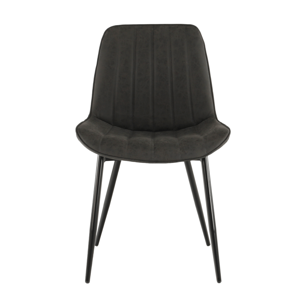 Scaun HAZAL, gri inchis / negru