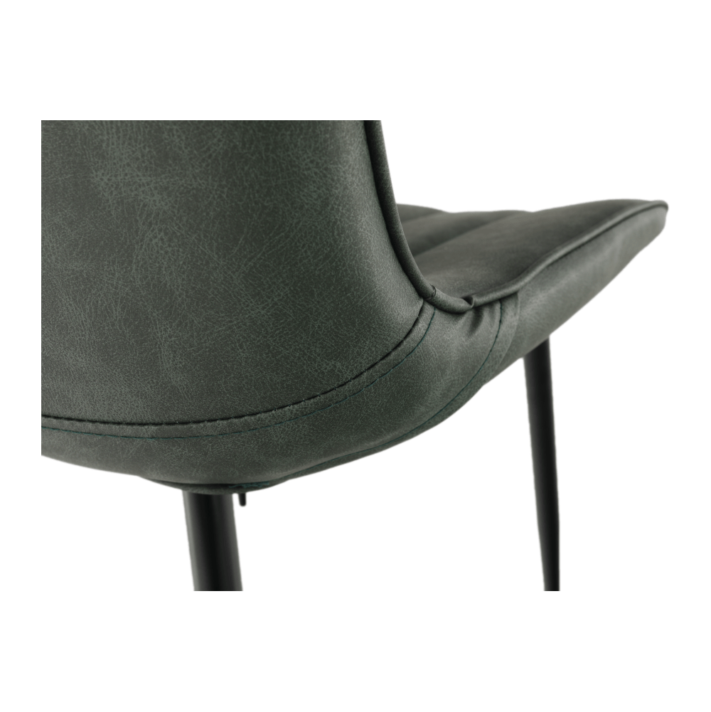 Scaun HAZAL, verde / negru