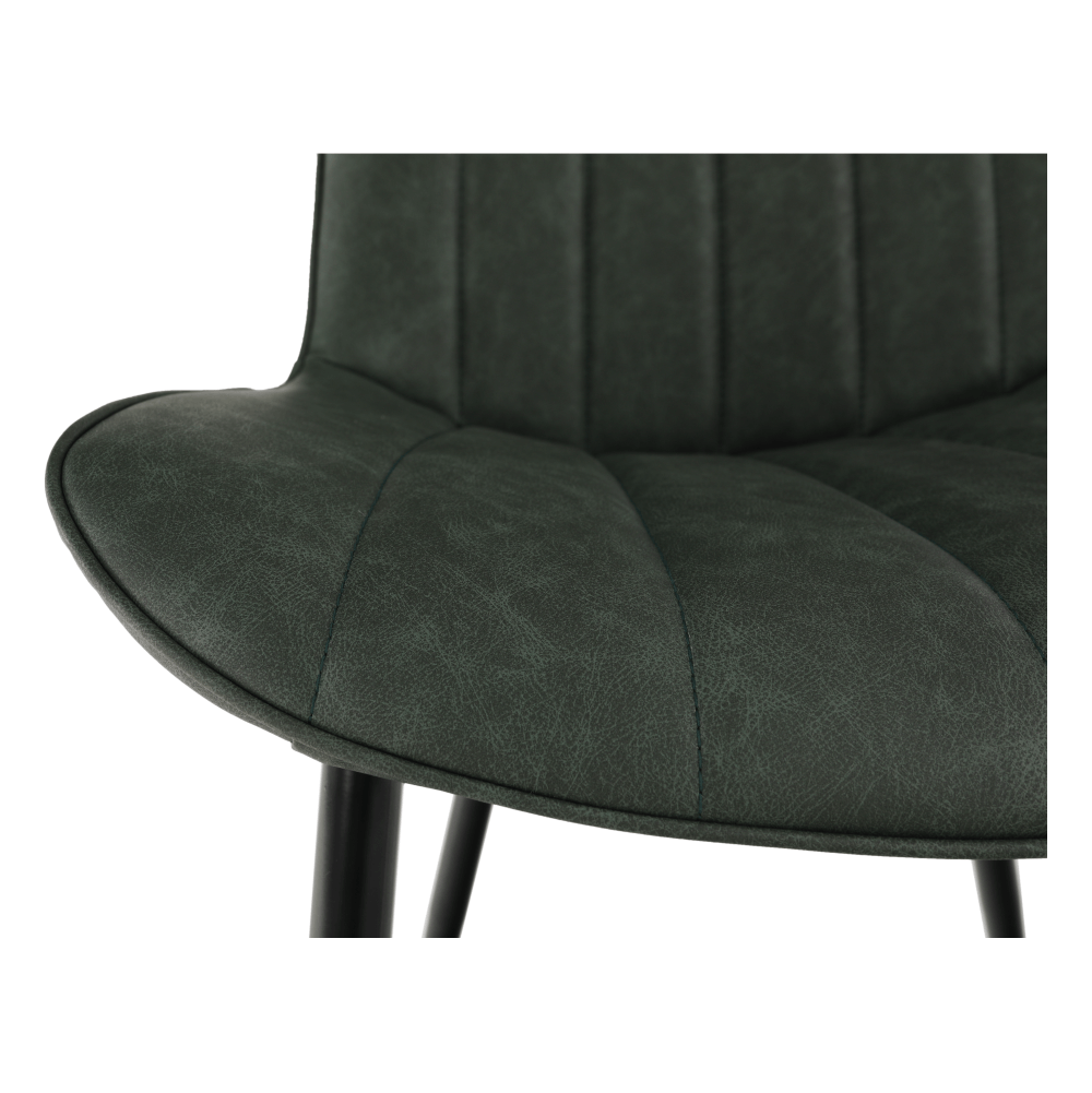 Scaun HAZAL, verde / negru