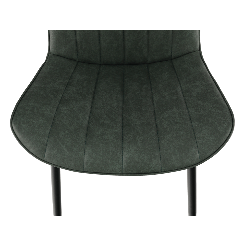 Scaun HAZAL, verde / negru