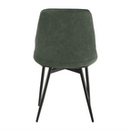 Scaun HAZAL, verde / negru