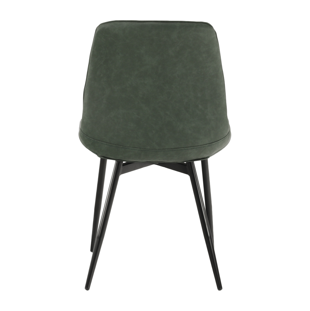 Scaun HAZAL, verde / negru