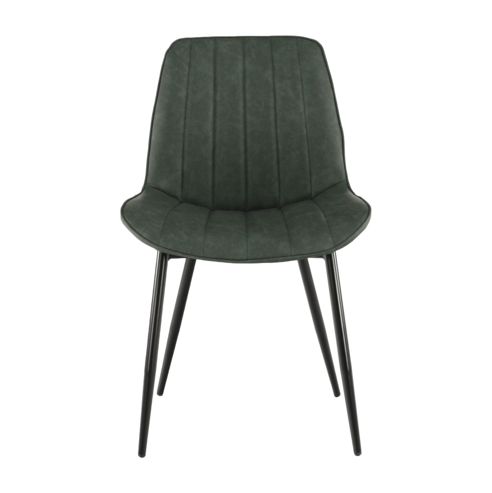 Scaun HAZAL, verde / negru