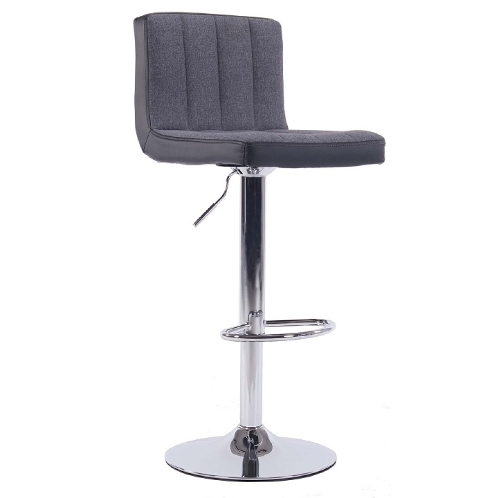 Scaun bar HILDA, gri/negru