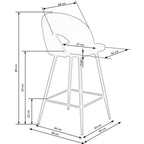Scaun de bar extensibil H96, vedere 8