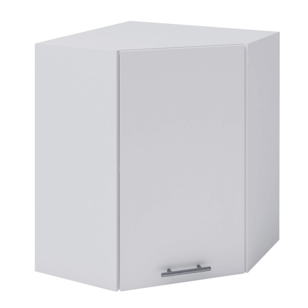 Dulap superior de colt FABIANA W - 60N, alb, dreapta