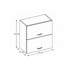 Dulap bucatarie modular PRADO 60 GU-72, vedere 3