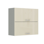 Dulap superior PRADO 80 GU-72, crem extra lucios/gri