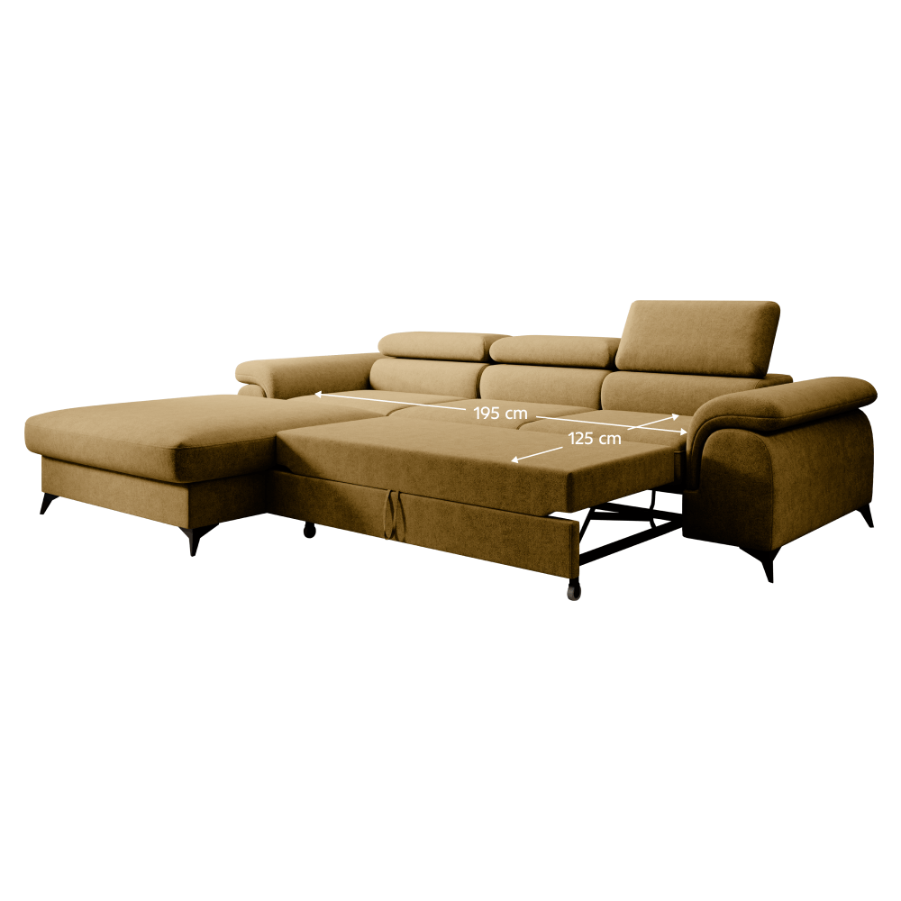 Coltar extensibil culoarea mustarului, vedere 4