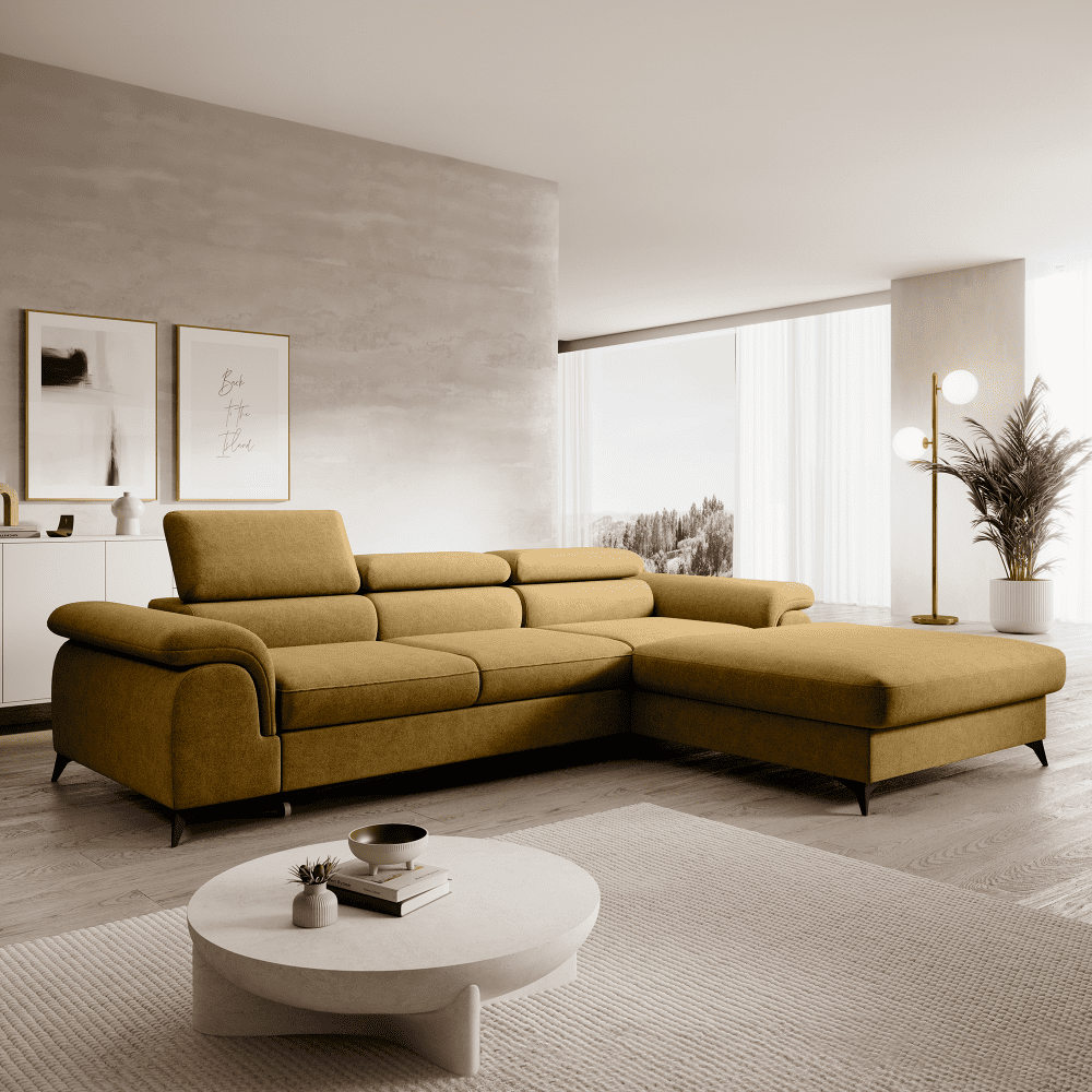 Coltar extensibil culoarea mustarului, vedere 8