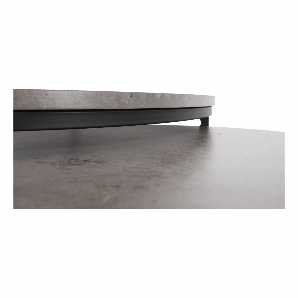 Masuta de cafea IKLIN, beton / negru