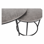 Masuta de cafea IKLIN, beton / negru