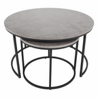 Masuta de cafea IKLIN, beton / negru