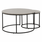 Masuta de cafea IKLIN, beton / negru