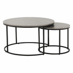 Masuta de cafea IKLIN, beton / negru