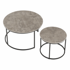 Masuta de cafea IKLIN, beton / negru
