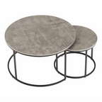 Masuta de cafea IKLIN, beton / negru