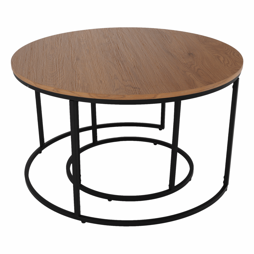 Masuta de cafea IKLIN, stejar / negru
