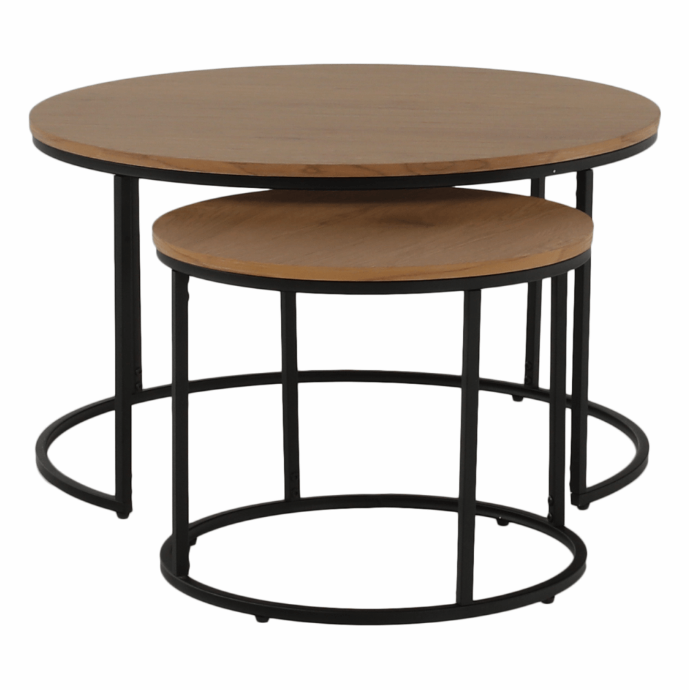 Masuta de cafea IKLIN, stejar / negru