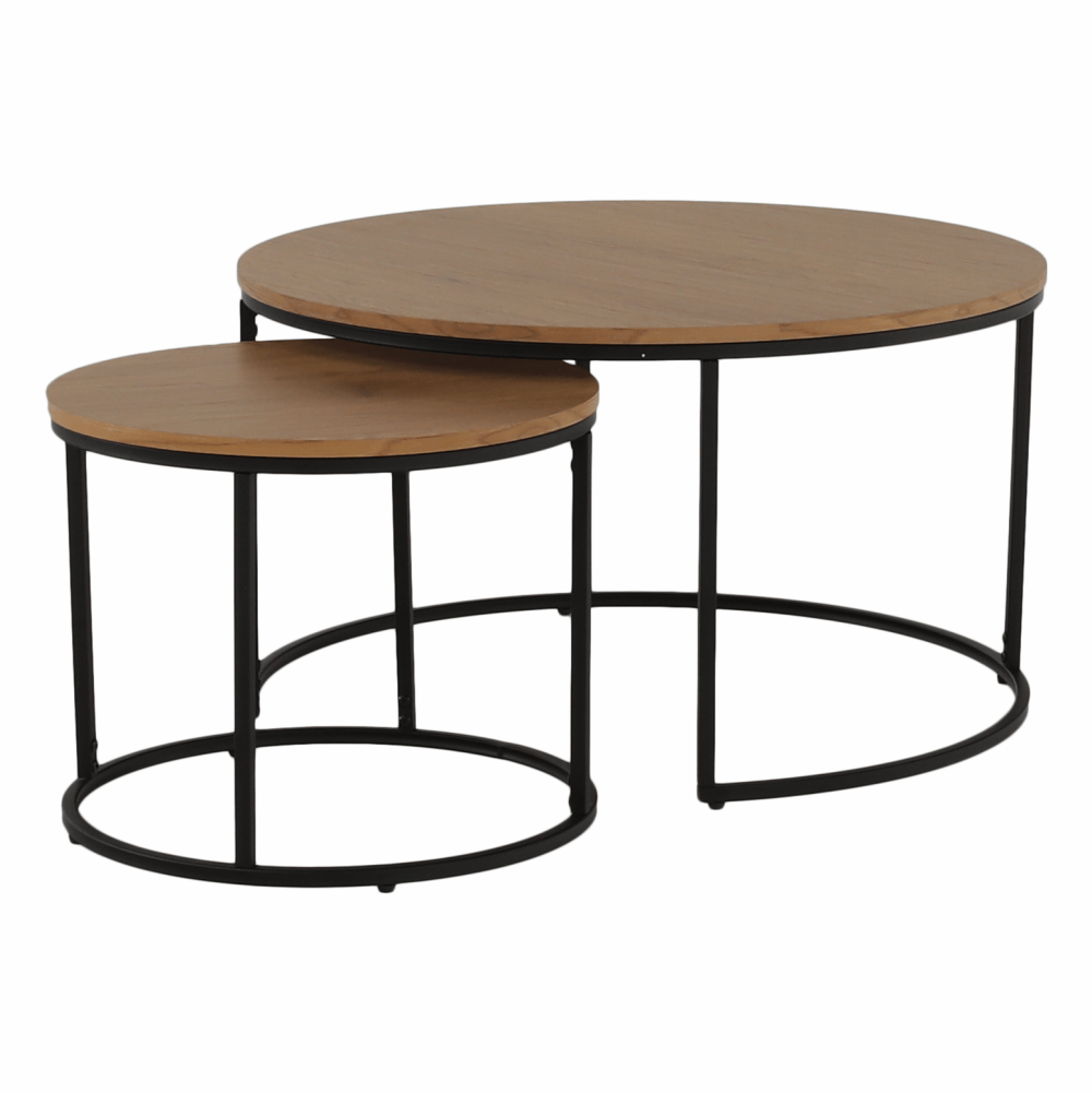 Masuta de cafea IKLIN, stejar / negru