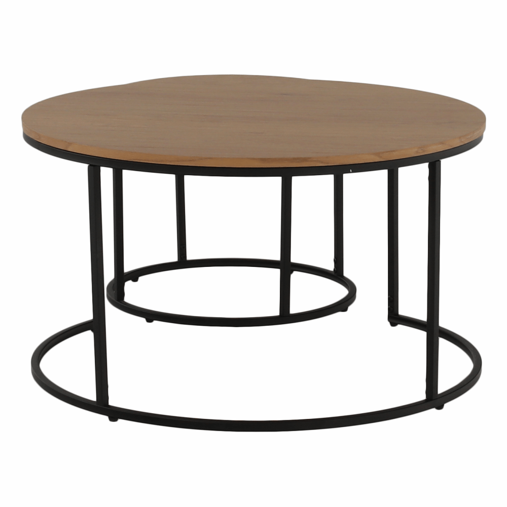 Masuta de cafea IKLIN, stejar / negru