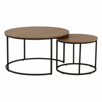Masuta de cafea IKLIN, stejar / negru