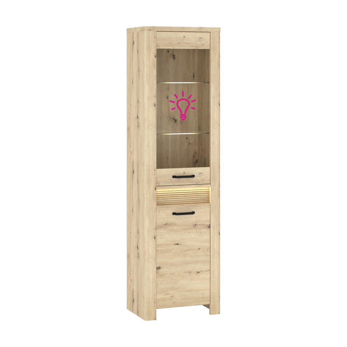 Iluminare LED mobilier Eyco, alb, vedere din față