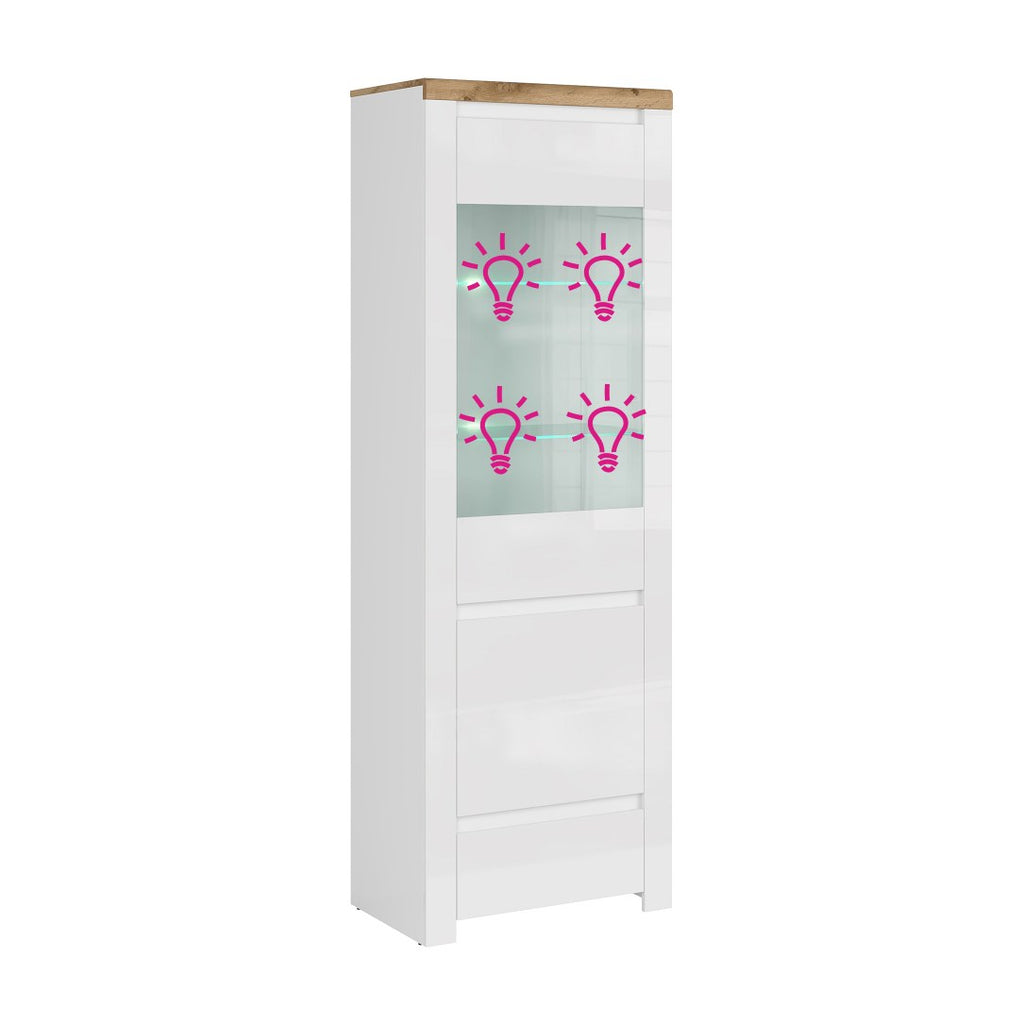 Iluminare LED mobilier Lindy/vilgo/tiffy, alb, vedere din față