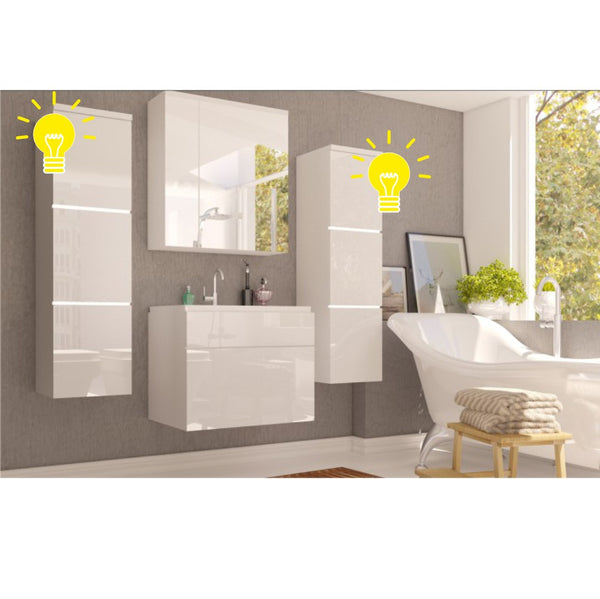 Iluminare LED mobilier Mason, alb, vedere din față